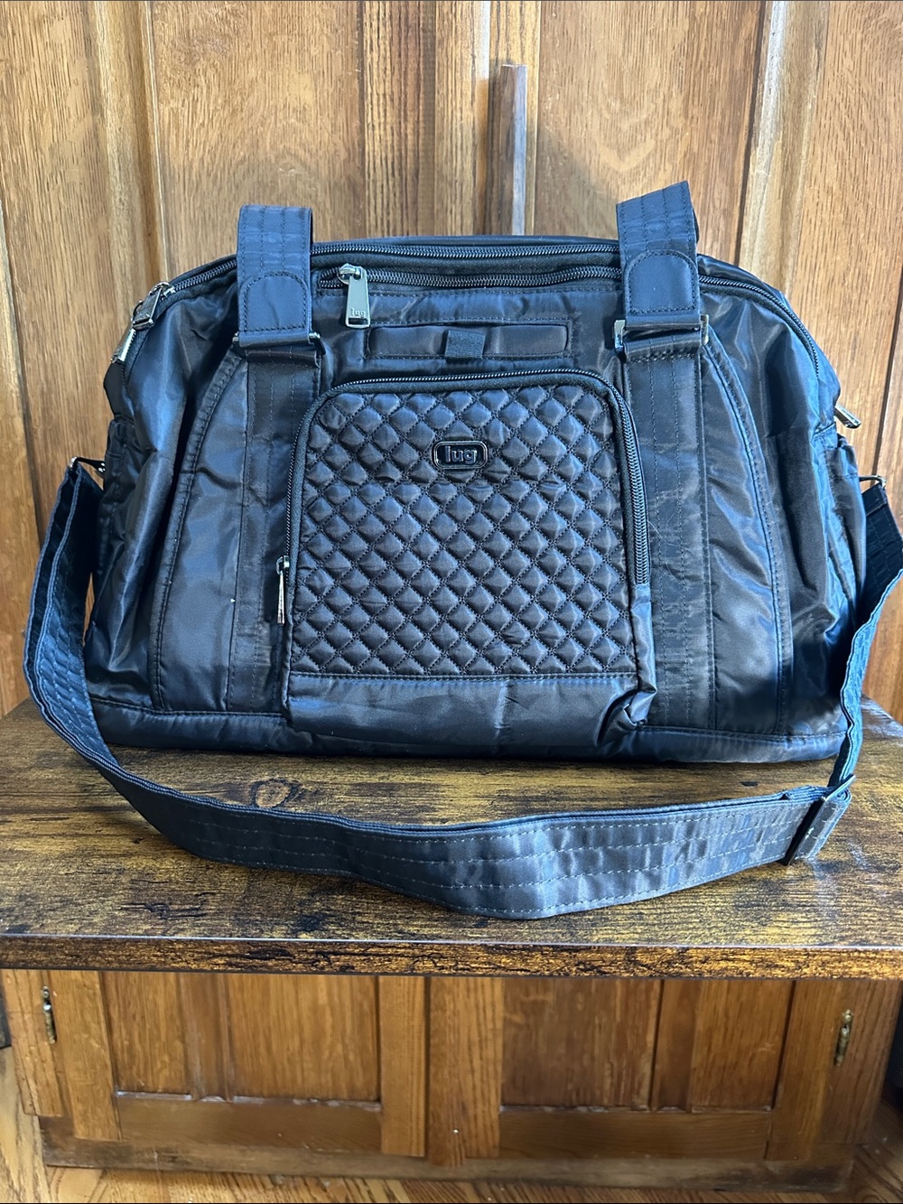 Lug Propeller - Black Crossbody or Shoulder Bag Perfect for Gym or Yoga